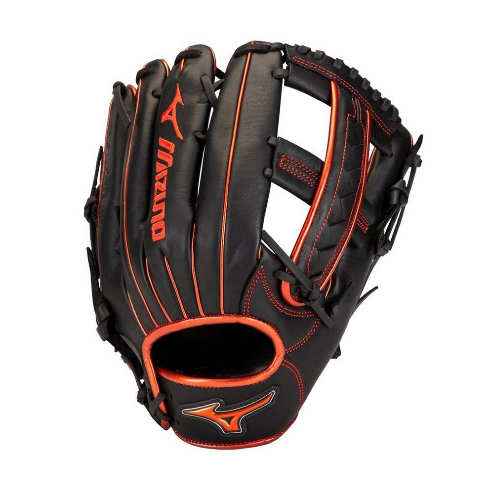 Mens Mizuno MVP Prime SE Slowpitch 12.5" Softball Gloves Black/Red Philippines (ROWDNG203)